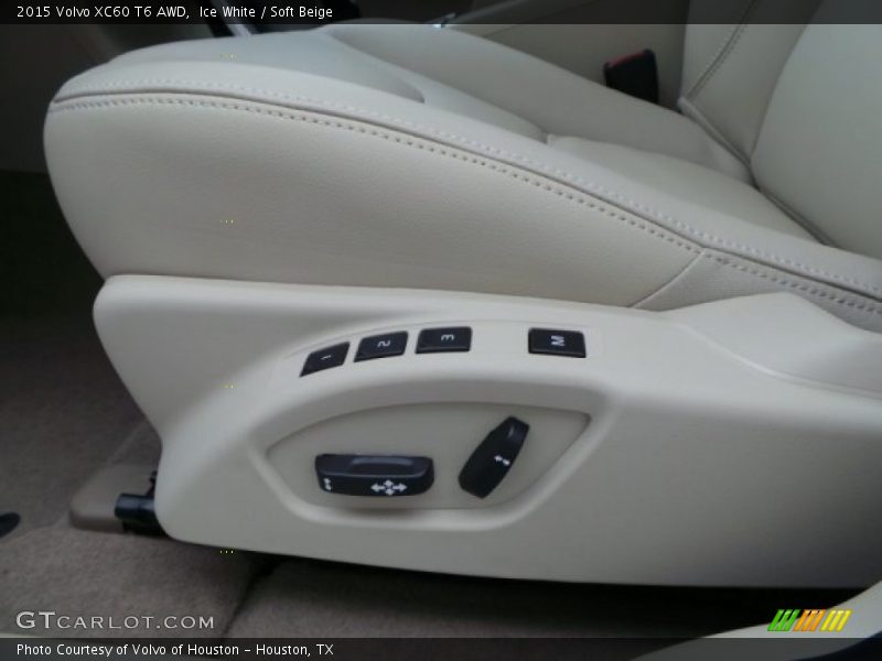 Ice White / Soft Beige 2015 Volvo XC60 T6 AWD