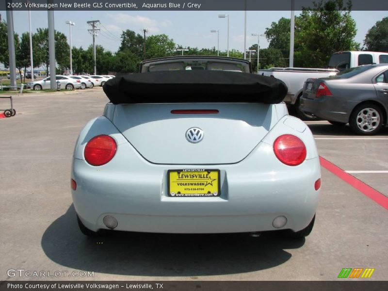 Aquarius Blue / Grey 2005 Volkswagen New Beetle GLS Convertible