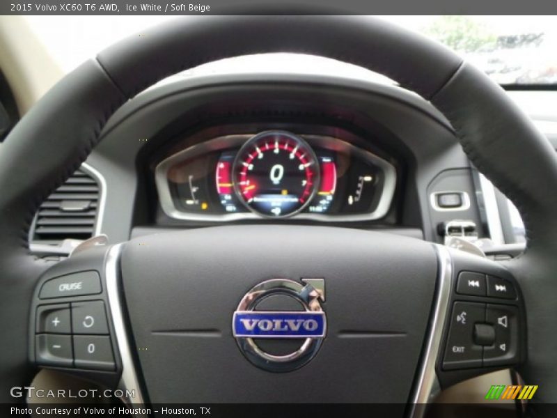 Ice White / Soft Beige 2015 Volvo XC60 T6 AWD