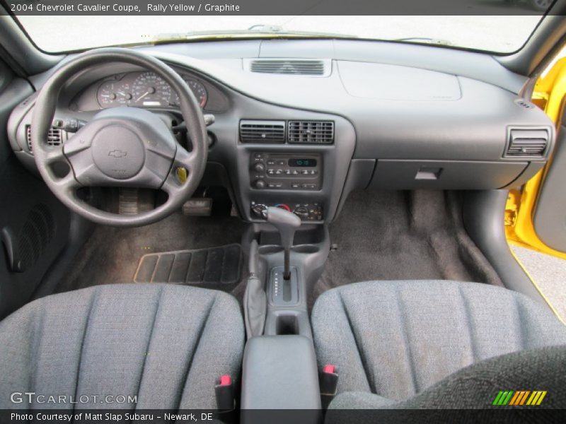 Rally Yellow / Graphite 2004 Chevrolet Cavalier Coupe