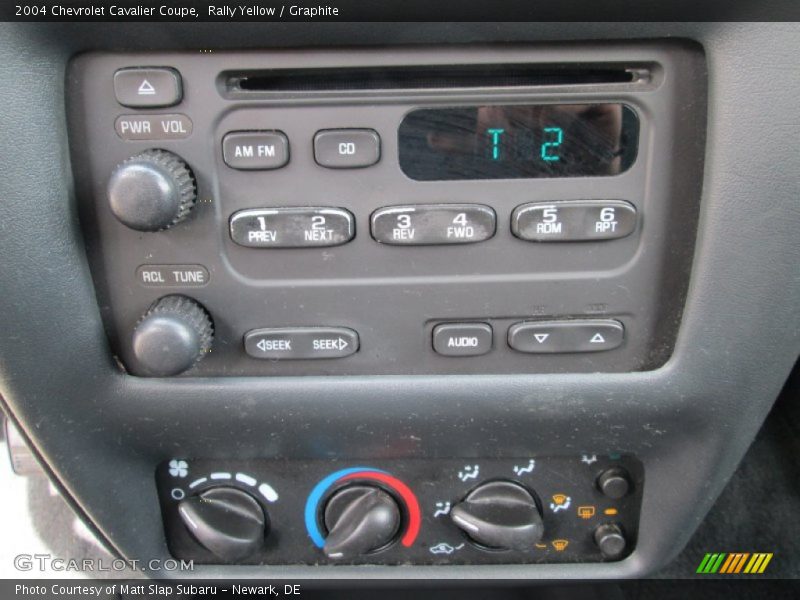Rally Yellow / Graphite 2004 Chevrolet Cavalier Coupe