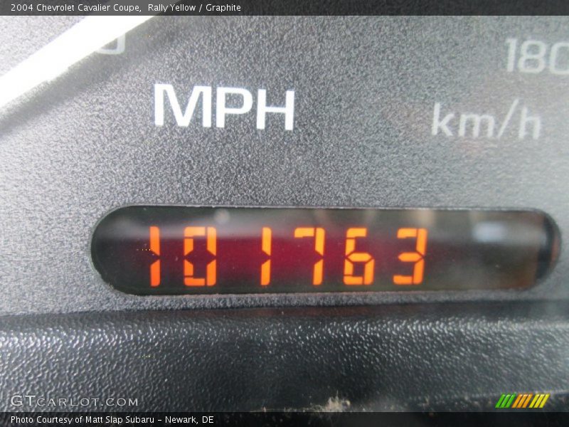 Rally Yellow / Graphite 2004 Chevrolet Cavalier Coupe