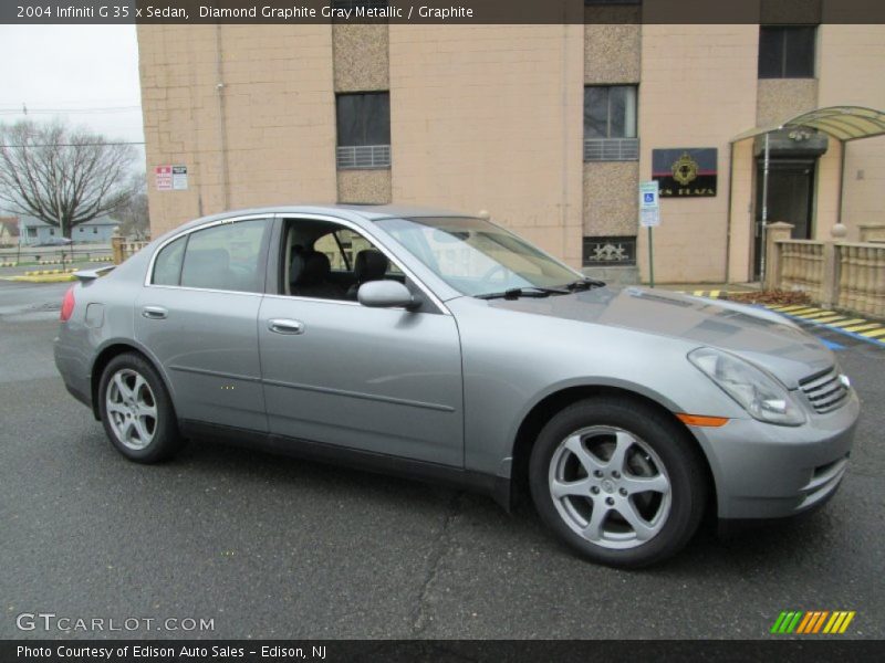 Diamond Graphite Gray Metallic / Graphite 2004 Infiniti G 35 x Sedan