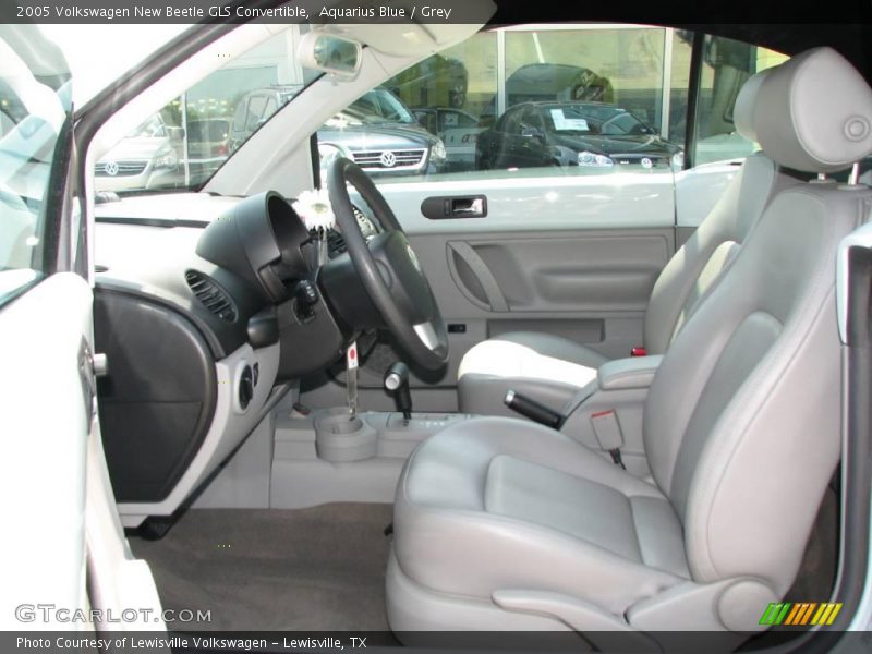 Aquarius Blue / Grey 2005 Volkswagen New Beetle GLS Convertible