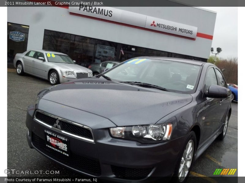 Graphite Gray Pearl / Black 2011 Mitsubishi Lancer ES