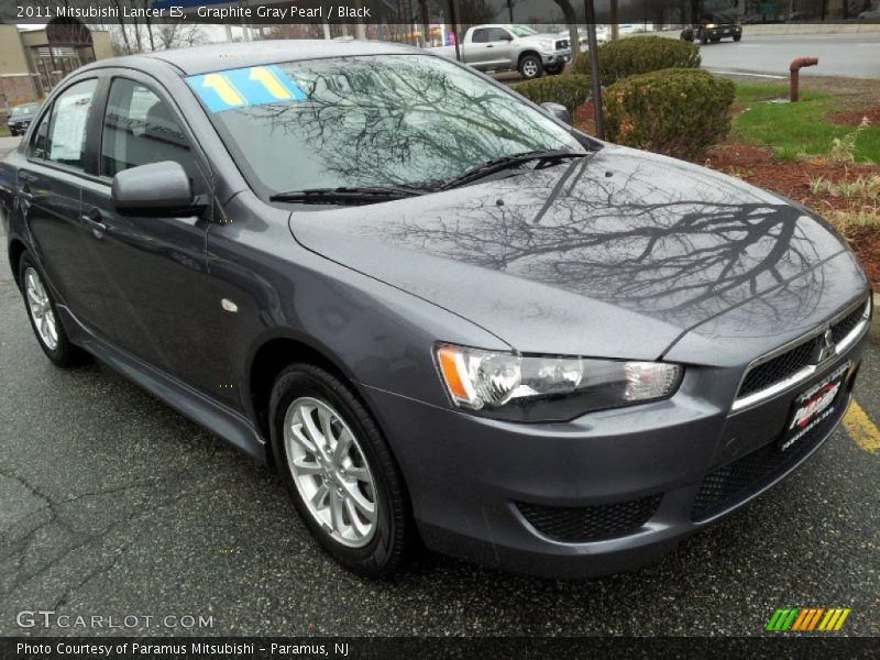Graphite Gray Pearl / Black 2011 Mitsubishi Lancer ES