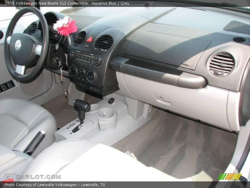 Aquarius Blue / Grey 2005 Volkswagen New Beetle GLS Convertible