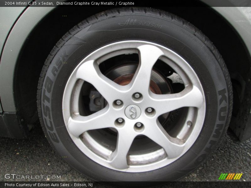 Diamond Graphite Gray Metallic / Graphite 2004 Infiniti G 35 x Sedan