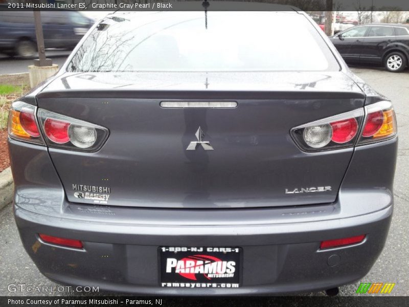 Graphite Gray Pearl / Black 2011 Mitsubishi Lancer ES