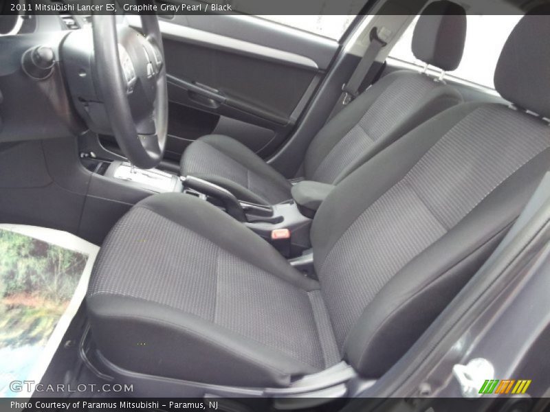 Graphite Gray Pearl / Black 2011 Mitsubishi Lancer ES