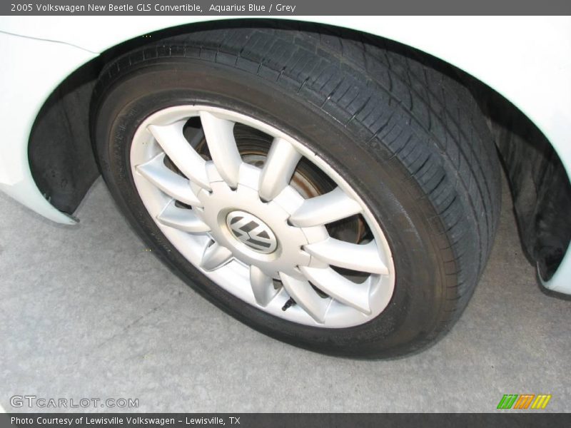 Aquarius Blue / Grey 2005 Volkswagen New Beetle GLS Convertible