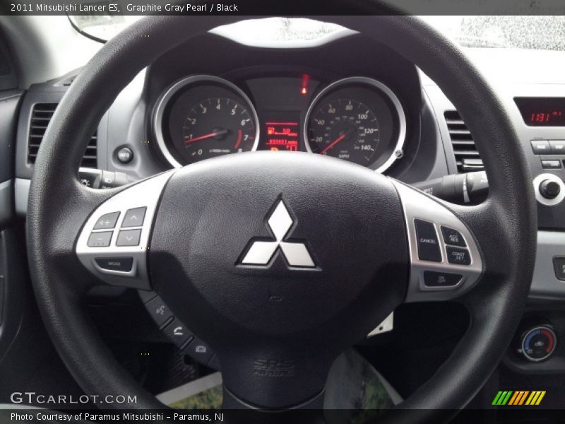 Graphite Gray Pearl / Black 2011 Mitsubishi Lancer ES