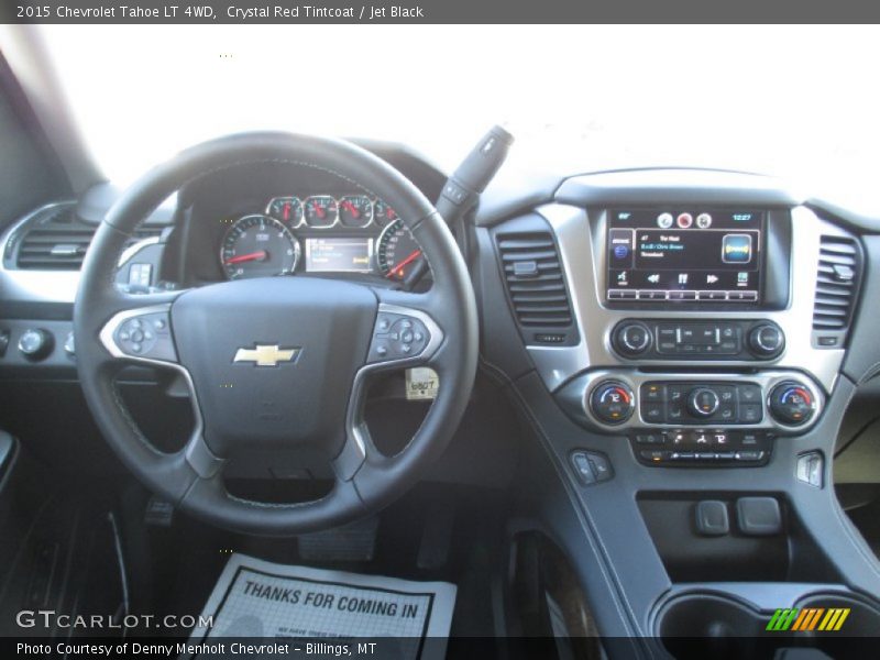 Crystal Red Tintcoat / Jet Black 2015 Chevrolet Tahoe LT 4WD