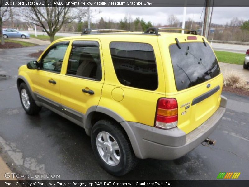 Chrome Yellow Metallic / Medium Graphite Grey 2001 Ford Escape XLT V6 4WD