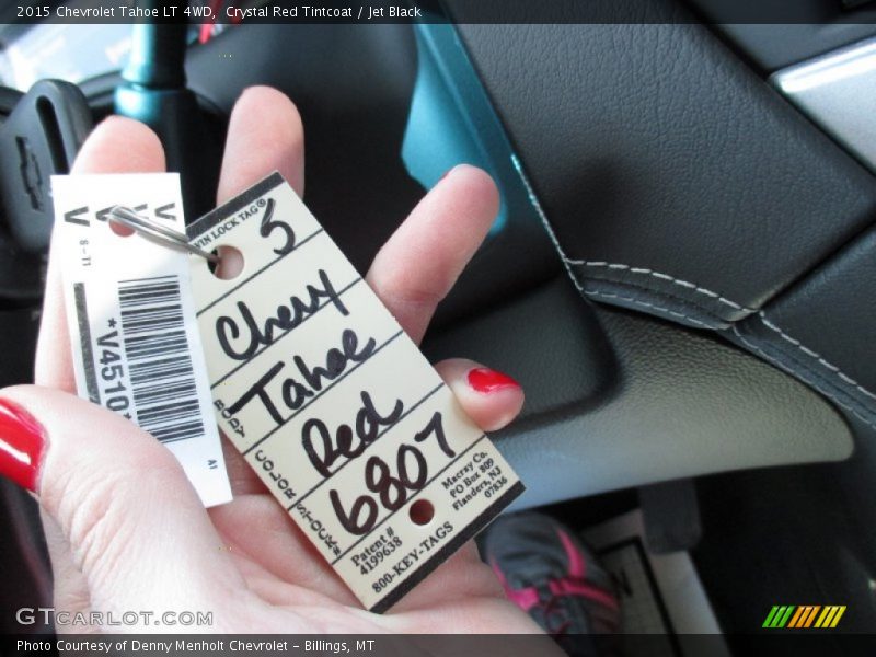 Crystal Red Tintcoat / Jet Black 2015 Chevrolet Tahoe LT 4WD