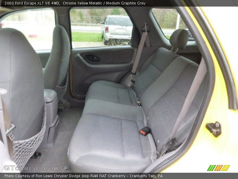 Chrome Yellow Metallic / Medium Graphite Grey 2001 Ford Escape XLT V6 4WD