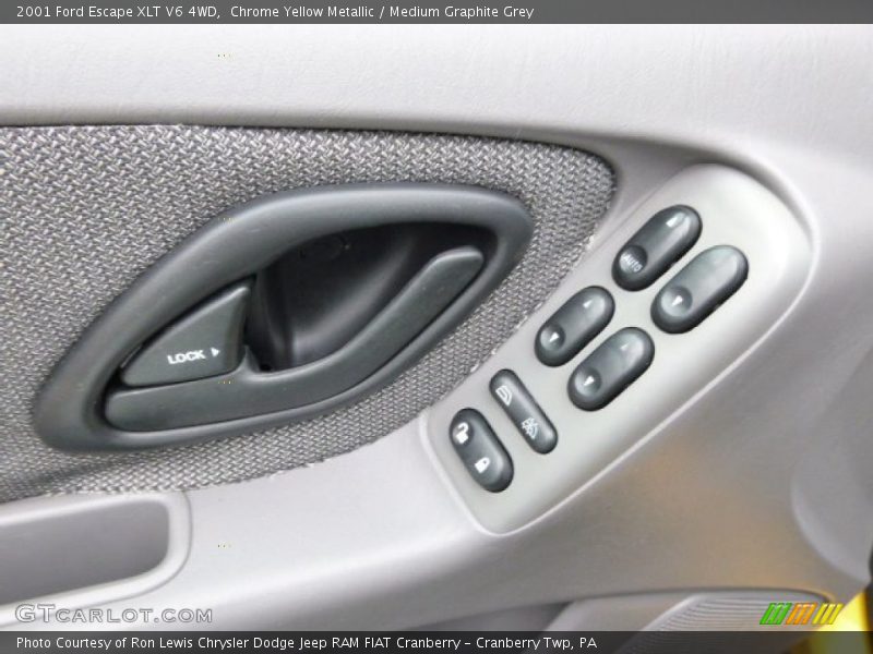 Chrome Yellow Metallic / Medium Graphite Grey 2001 Ford Escape XLT V6 4WD