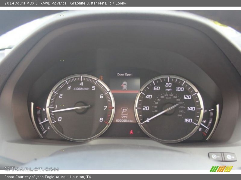 Graphite Luster Metallic / Ebony 2014 Acura MDX SH-AWD Advance