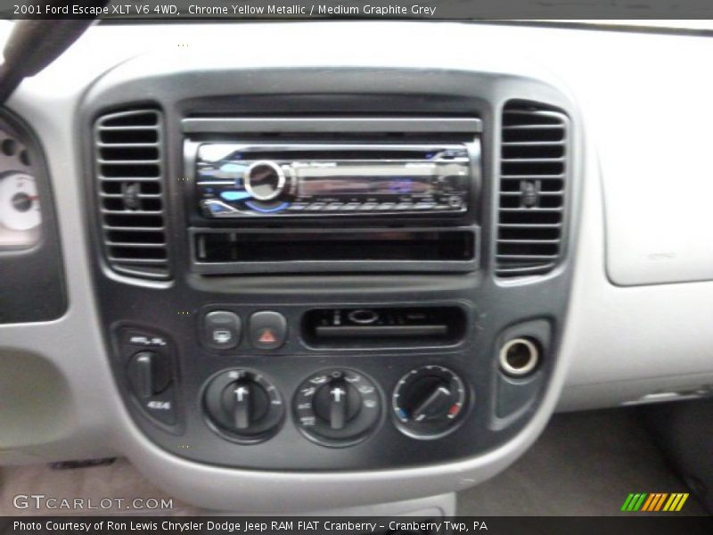 Chrome Yellow Metallic / Medium Graphite Grey 2001 Ford Escape XLT V6 4WD