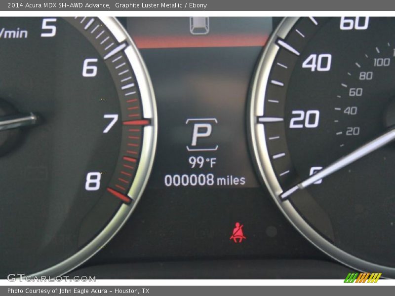 Graphite Luster Metallic / Ebony 2014 Acura MDX SH-AWD Advance