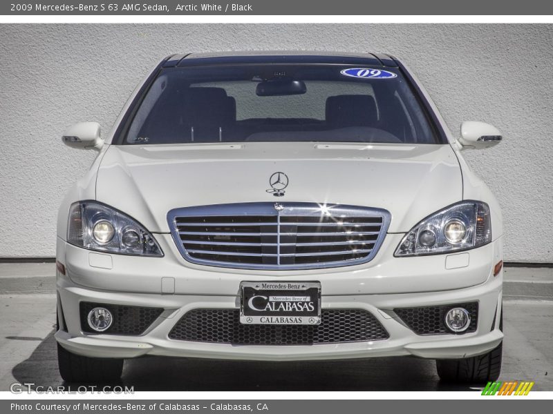 Arctic White / Black 2009 Mercedes-Benz S 63 AMG Sedan