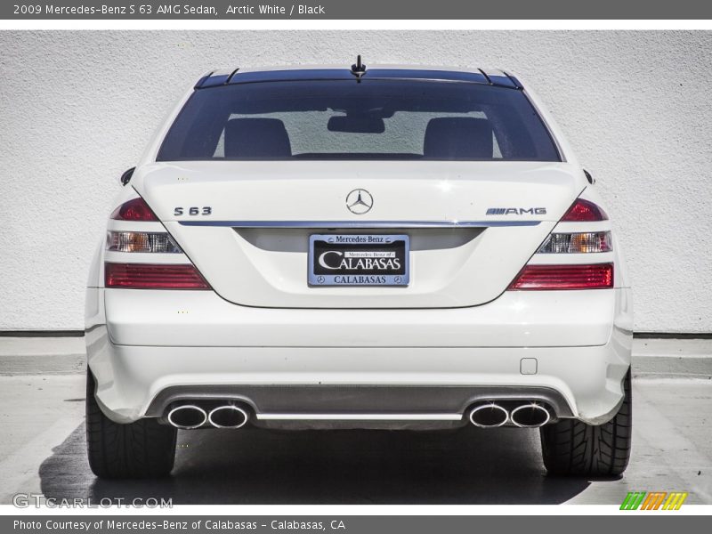 Arctic White / Black 2009 Mercedes-Benz S 63 AMG Sedan