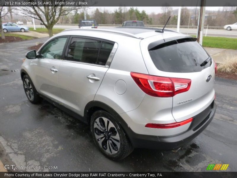 Bright Silver / Black 2012 Kia Sportage SX AWD