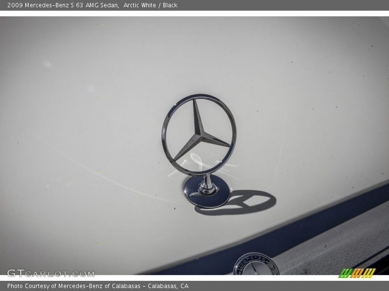 Arctic White / Black 2009 Mercedes-Benz S 63 AMG Sedan