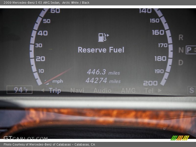 Arctic White / Black 2009 Mercedes-Benz S 63 AMG Sedan