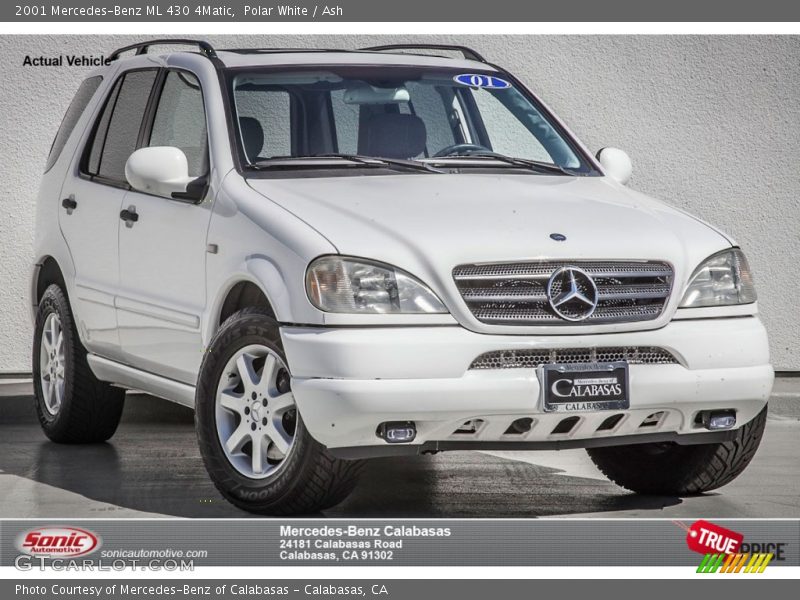 Polar White / Ash 2001 Mercedes-Benz ML 430 4Matic