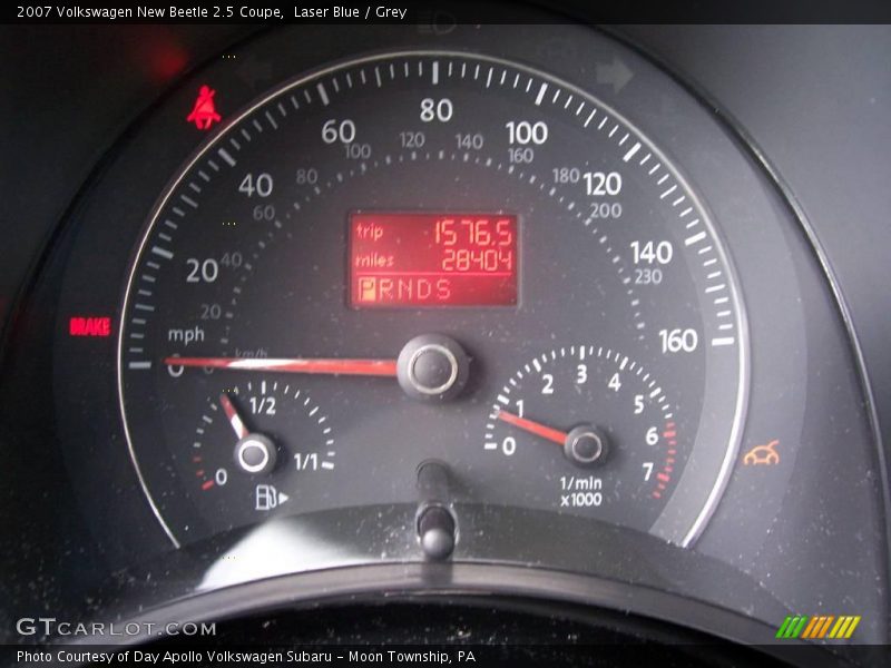 Laser Blue / Grey 2007 Volkswagen New Beetle 2.5 Coupe