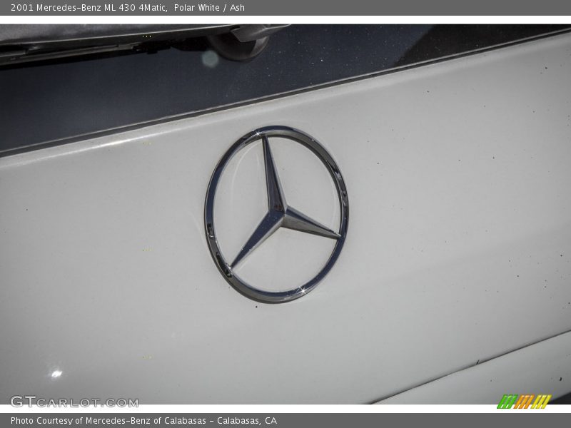 Polar White / Ash 2001 Mercedes-Benz ML 430 4Matic