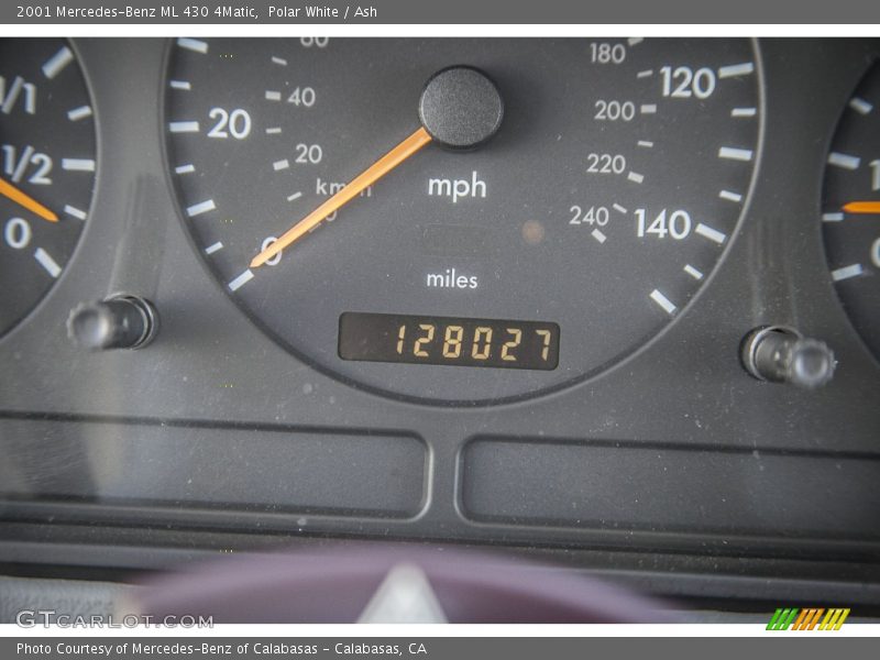 Polar White / Ash 2001 Mercedes-Benz ML 430 4Matic