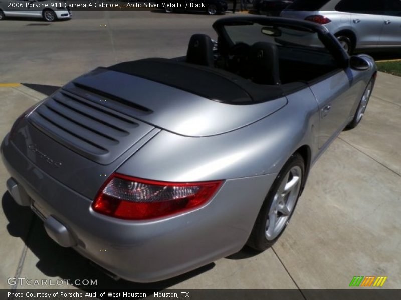 Arctic Silver Metallic / Black 2006 Porsche 911 Carrera 4 Cabriolet