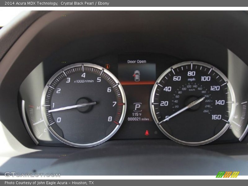 Crystal Black Pearl / Ebony 2014 Acura MDX Technology