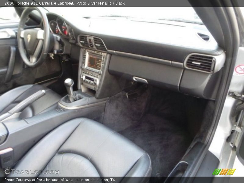 Arctic Silver Metallic / Black 2006 Porsche 911 Carrera 4 Cabriolet