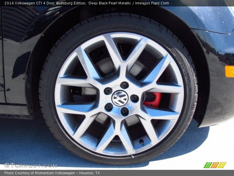 Deep Black Pearl Metallic / Intelagos Plaid Cloth 2014 Volkswagen GTI 4 Door Wolfsburg Edition