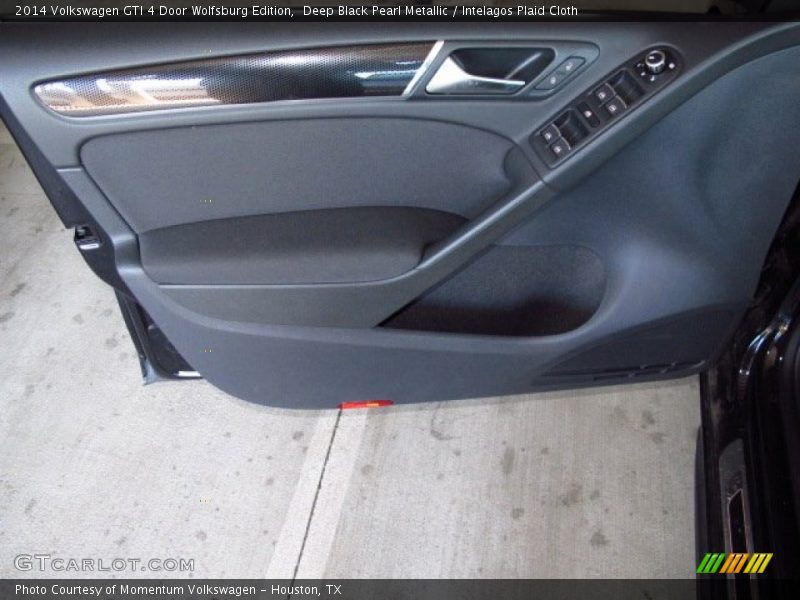 Deep Black Pearl Metallic / Intelagos Plaid Cloth 2014 Volkswagen GTI 4 Door Wolfsburg Edition