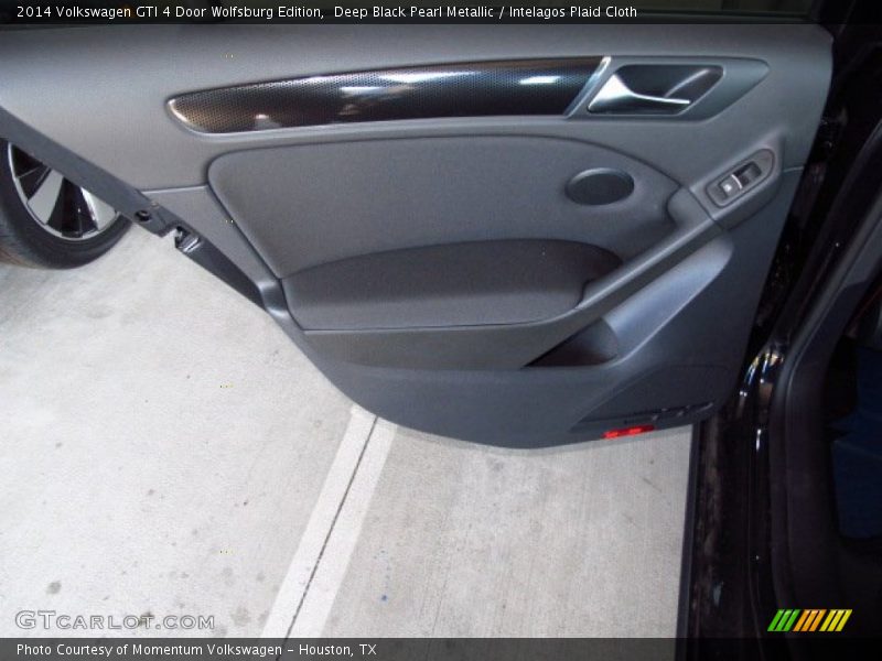 Deep Black Pearl Metallic / Intelagos Plaid Cloth 2014 Volkswagen GTI 4 Door Wolfsburg Edition
