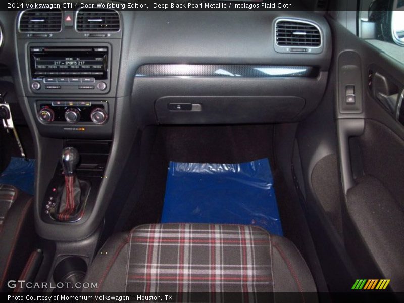 Deep Black Pearl Metallic / Intelagos Plaid Cloth 2014 Volkswagen GTI 4 Door Wolfsburg Edition