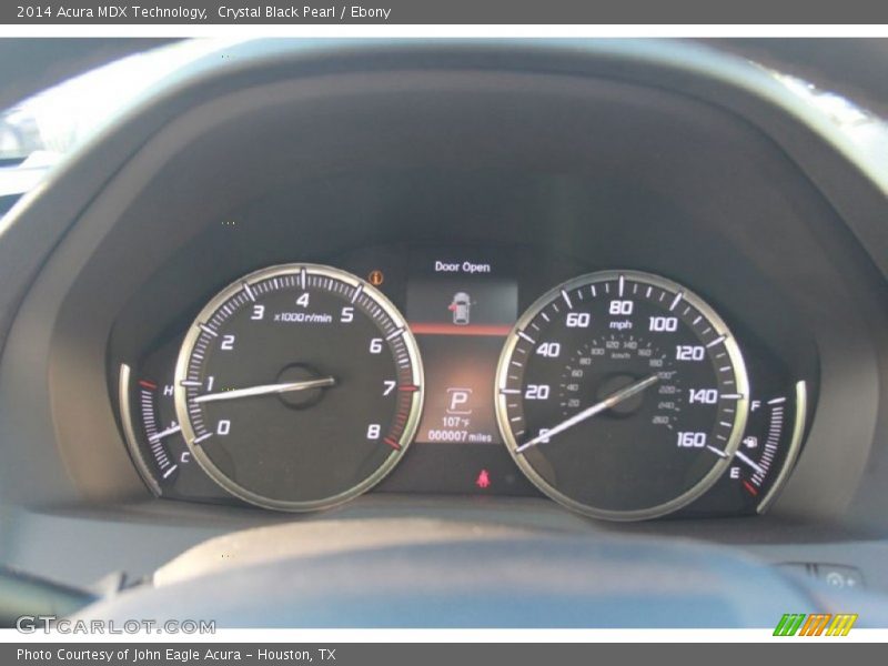 Crystal Black Pearl / Ebony 2014 Acura MDX Technology
