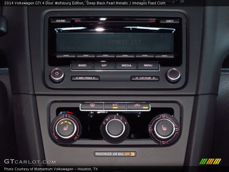 Deep Black Pearl Metallic / Intelagos Plaid Cloth 2014 Volkswagen GTI 4 Door Wolfsburg Edition