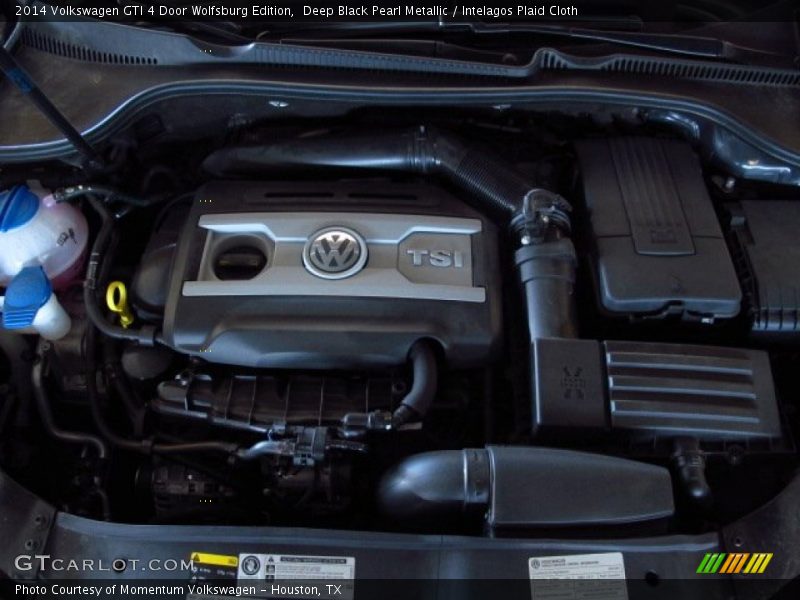 Deep Black Pearl Metallic / Intelagos Plaid Cloth 2014 Volkswagen GTI 4 Door Wolfsburg Edition