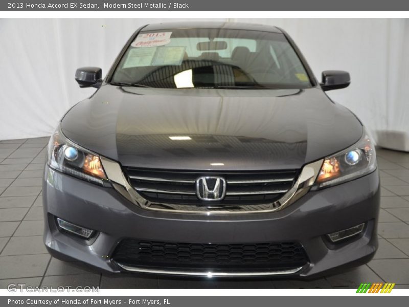 Modern Steel Metallic / Black 2013 Honda Accord EX Sedan