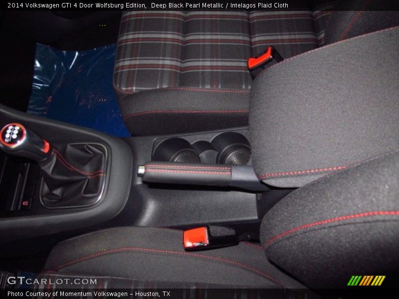 Deep Black Pearl Metallic / Intelagos Plaid Cloth 2014 Volkswagen GTI 4 Door Wolfsburg Edition