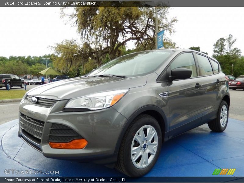 Sterling Gray / Charcoal Black 2014 Ford Escape S