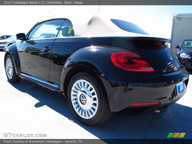 Black / Beige 2014 Volkswagen Beetle 2.5L Convertible