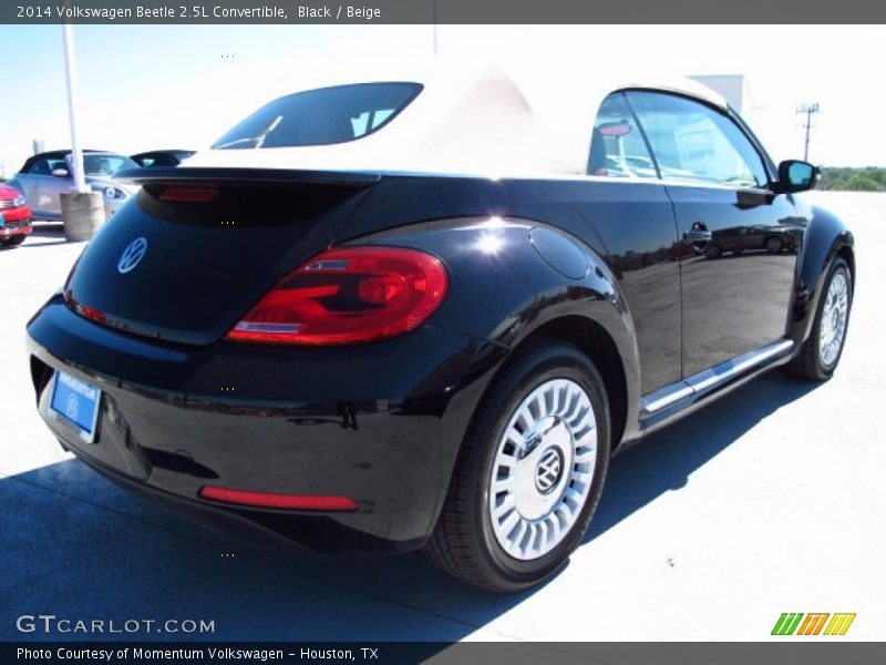 Black / Beige 2014 Volkswagen Beetle 2.5L Convertible