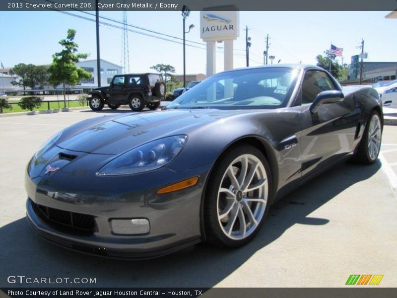Cyber Gray Metallic / Ebony 2013 Chevrolet Corvette Z06