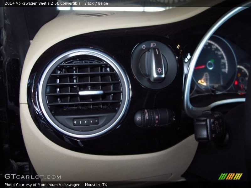 Black / Beige 2014 Volkswagen Beetle 2.5L Convertible